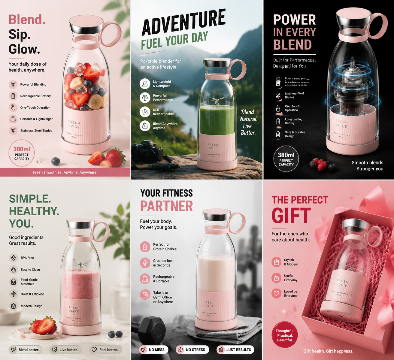 Portable Mini Blender for Fresh Juice