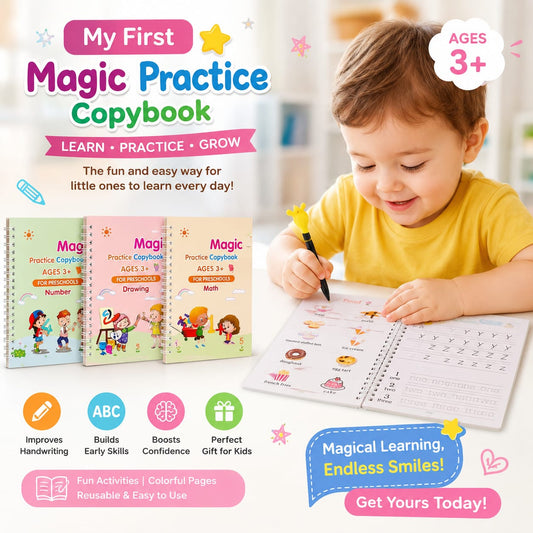 Magic Practice Copybook (4 Book + 10 Refill) (A-127)
